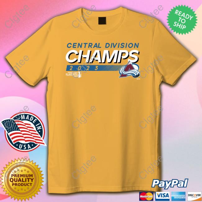 Colorado Avalanche 2023 Central Division Champions T-Shirt Colorado Avalanche 2023 Central Division Champions T-Shirt