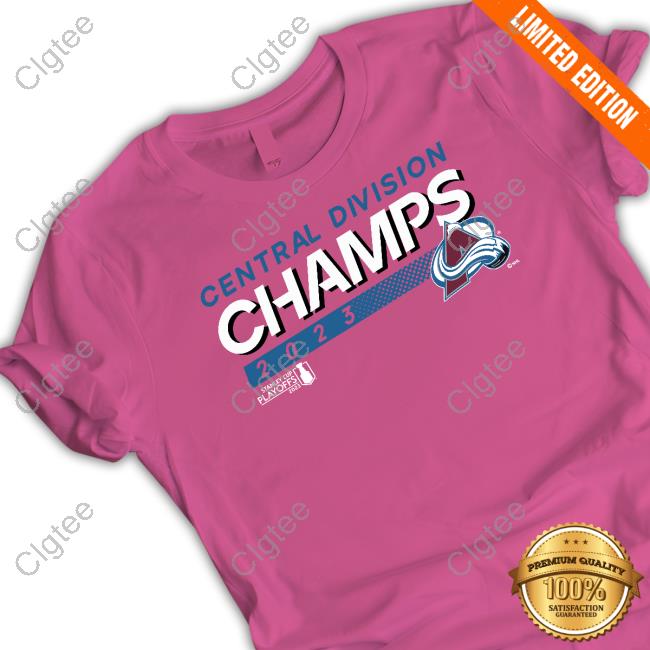 Colorado Avalanche 2023 Central Division Champions T-Shirt Colorado Avalanche 2023 Central Division Champions T-Shirt