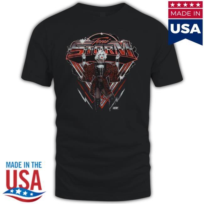 Official Shop Aew Toni Storm Bad Storm Ahead T-Shirt Official Shop Aew Toni Storm Bad Storm Ahead T-Shirt
