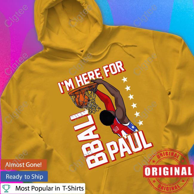 Barstool Sports Store I'm Here For Bball Paul Graphic Hooded Sweatshirt