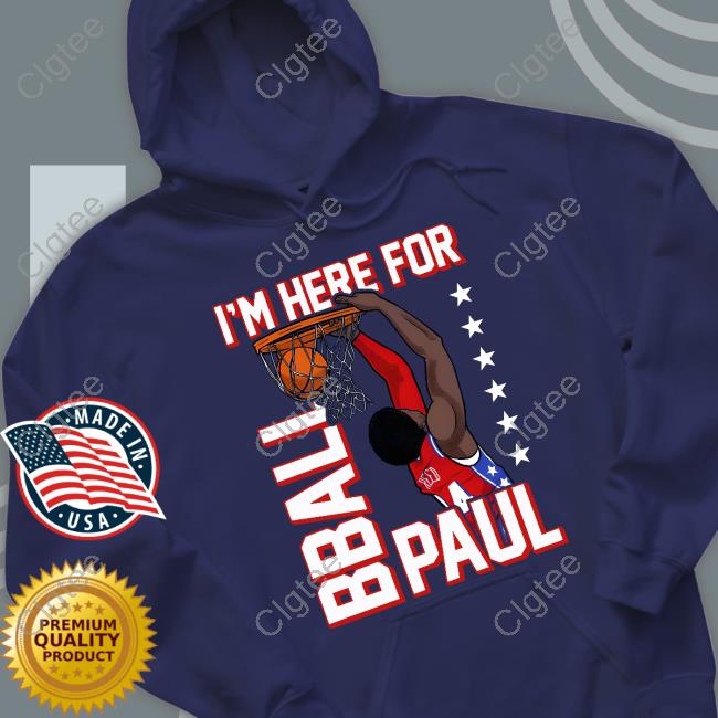 Barstool Sports Store I'm Here For Bball Paul Graphic Hooded Sweatshirt