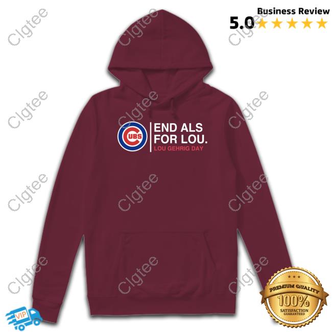 Official Brian Wallach End Als 4 For Lou Gehrig Day Hooded Sweatshirt  Chicago Cubs - Clgtee