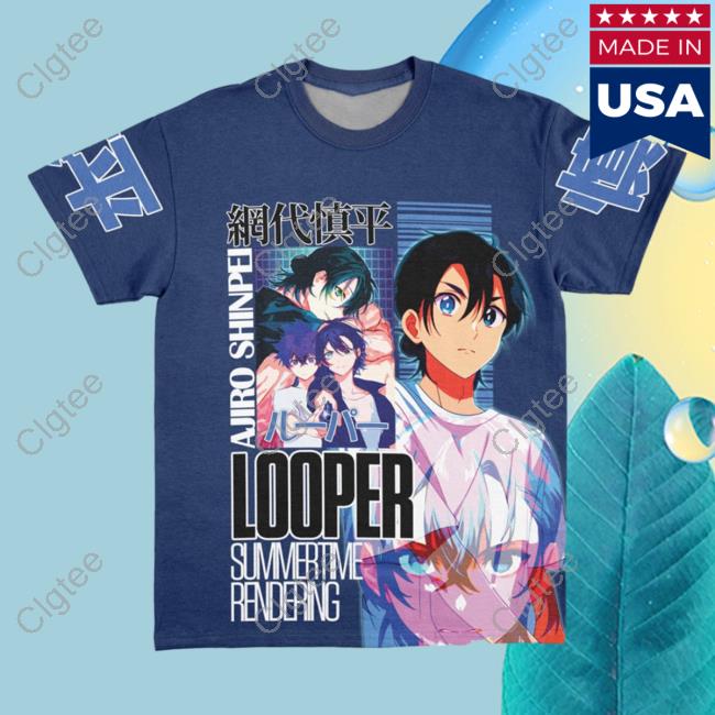 Official Anime Ape Clothing Ajiro Shinpei Summer Time Rendering Streetwear Shirts Animeape Official Anime Ape Clothing Ajiro Shinpei Summer Time Rendering Streetwear Shirts Animeape