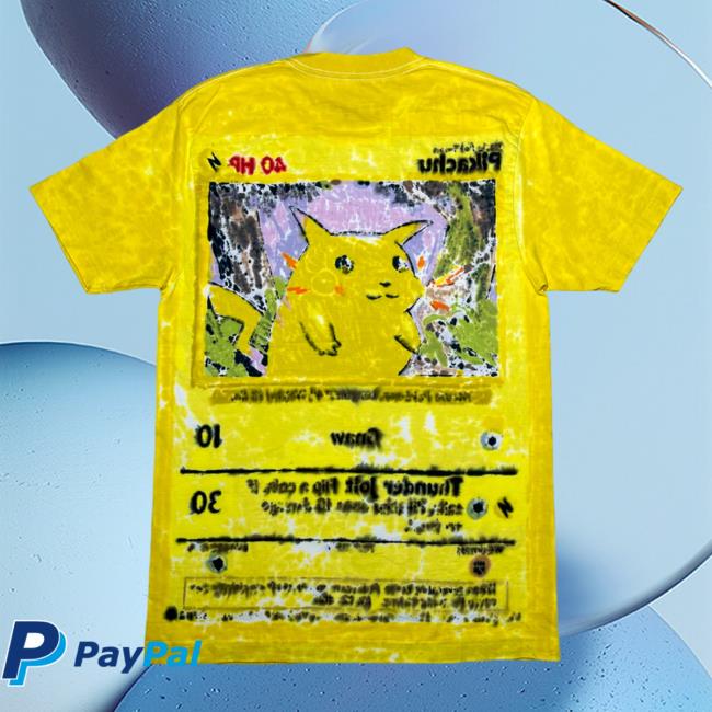 The Tie Dye Company Pikachu Pokémon Hand Dyed Top Shirt The Tie Dye Company Pikachu Pokémon Hand Dyed Top Shirt