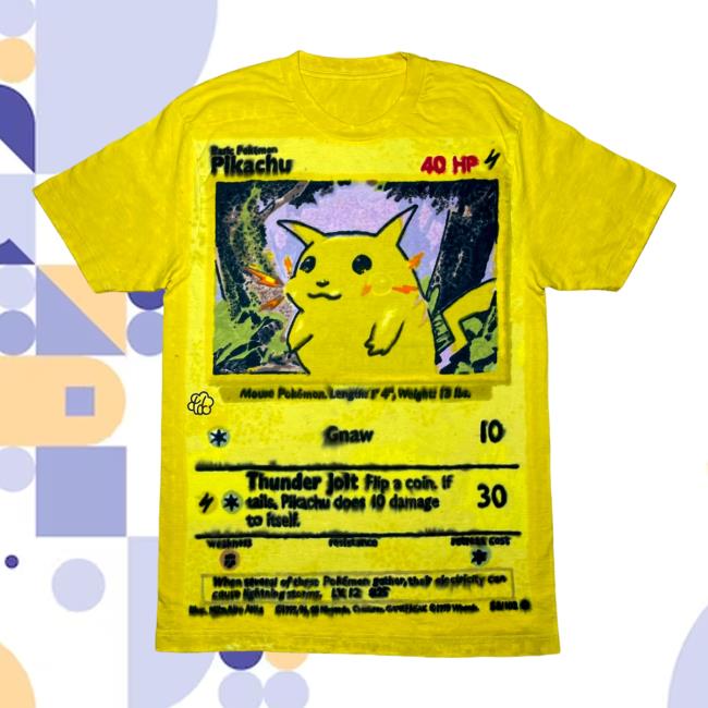 The Tie Dye Company Pikachu Pokémon Hand Dyed Top Shirt The Tie Dye Company Pikachu Pokémon Hand Dyed Top Shirt