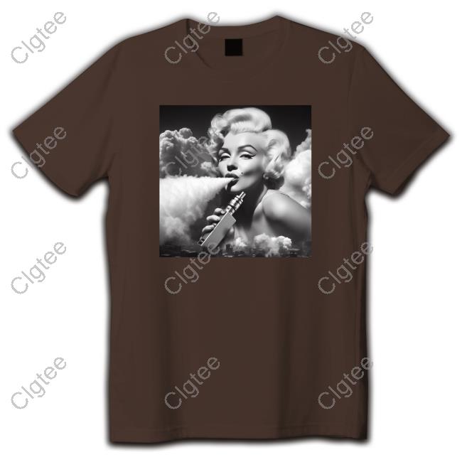 Official Marilyn Monroe Puffing Huge Clouds With Her Epic Vape Shirts Official Marilyn Monroe Puffing Huge Clouds With Her Epic Vape Shirts