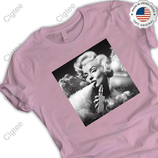 Official Marilyn Monroe Puffing Huge Clouds With Her Epic Vape Shirts Official Marilyn Monroe Puffing Huge Clouds With Her Epic Vape Shirts