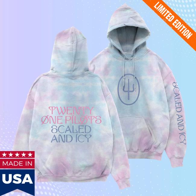 Twenty One Pilots Scaled And Icy Tie Dye Sleeve Hoodie Twenty One Pilots Scaled And Icy Tie Dye Sleeve Hoodie