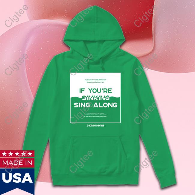 Official Kevin Devine - Sinking Crewneck Sweatshirt Official Kevin Devine - Sinking Crewneck Sweatshirt