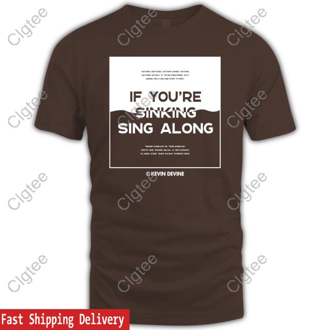 Official Kevin Devine - Sinking Crewneck Sweatshirt Official Kevin Devine - Sinking Crewneck Sweatshirt