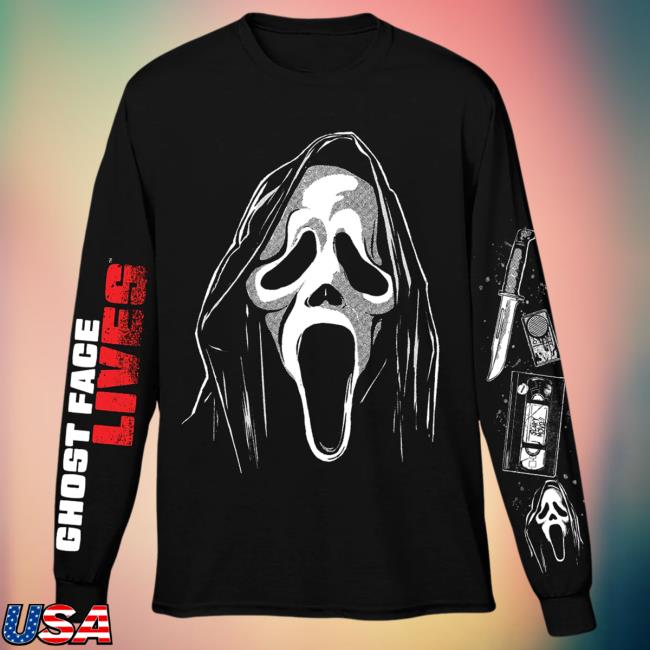 Official Cavity Colors Ghost Face Lives - Long Sleeve Shirt 2024
