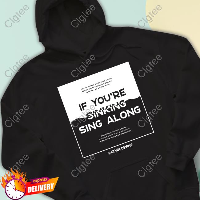 Official Kevin Devine - Sinking Crewneck Sweatshirt Official Kevin Devine - Sinking Crewneck Sweatshirt